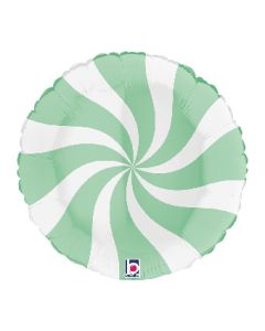 18C CANDY SWIRLY WHITE & MATTE GREEN (PKG)