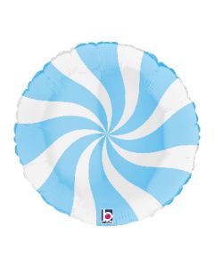 18C CANDY SWIRLY WHITE & MATTE BLUE (PKG)