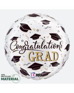 18C SATIN CONGRATULATIONS GRAD HATS