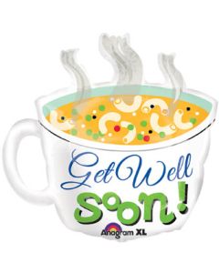 LRG SHP GET WELL SOON CUP OF SOUP 29" (PKG)(D) sale