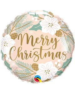 18C MERRY CHRISTMAS FLORAL (D) sale