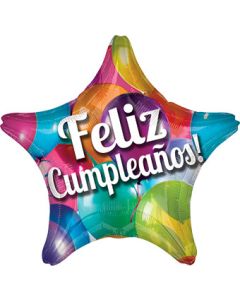 19S FELIZ CUMPLEANOS BALLOONS (D) sale