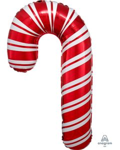 LRG SHP HOLIDAY CANDY CANE 37" (PKG)