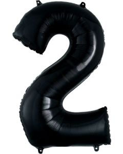 LRG SHP NUMBER 2 BLACK ANAGRAM 33" (PKG)