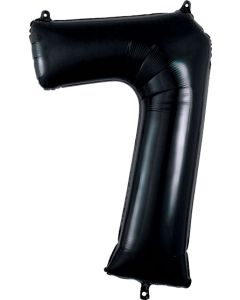 LRG SHP NUMBER 7 BLACK ANAGRAM 35" (PKG)