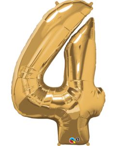 LRG SHP NUMBER 4 GOLD QUALATEX 41" (PKG)(D) sale