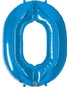 LRG SHP NUMBER 0 SAPPHIRE BLUE QUALATEX 39" (PKG)(D) sale