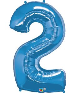 LRG SHP NUMBER 2 SAPPHIRE BLUE QUALATEX 43" (PKG)(D) sale