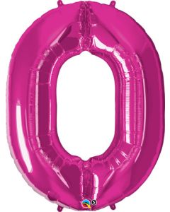LRG SHP NUMBER 0 PINK QUALATEX 39" (PKG)(D) sale