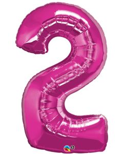 LRG SHP NUMBER 2 PINK QUALATEX 43" (PKG)(D) sale