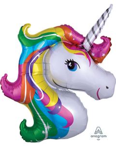 LRG SHP UNICORN RAINBOW 33" (PKG)