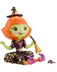 LRG SHP SITTING WITCH 21" (MULTI)(PKG) AIR ONLY (D) sale