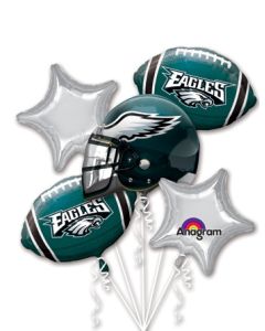 FOOTBALL BOUQUET PHILADELPHIA EAGLES (PKG)(D)