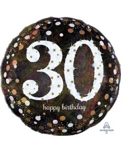 LRG SHP HB 30 SPARKLING BIRTHDAY 28" (HOLO)(PKG)(D) sale