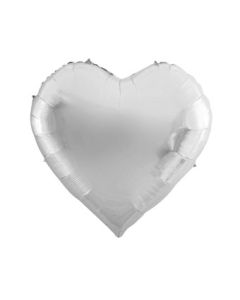 DECOHEART JUMBO SILVER 68" (PKG)