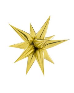 STARBURST JUMBO GOLD 60" (MULTI-BALLOON)(PKG)