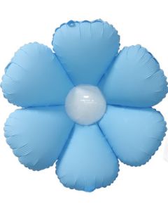 LRG SHP DECO FLOWER BABY BLUE 24" (PKG)(PACK2) AIR FILL