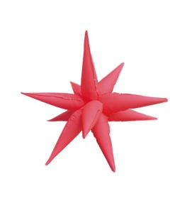 STARBURST SMALL NEON RED 26" (MULTI-BALLOON)(PKG)