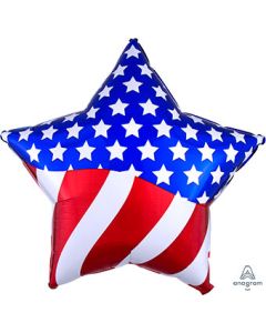 28S AMERICAN FLAG STAR (PKG)