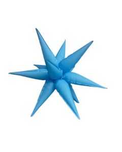 STARBURST JUMBO NEON BLUE 60" (MULTI-BALLOON)(PKG)