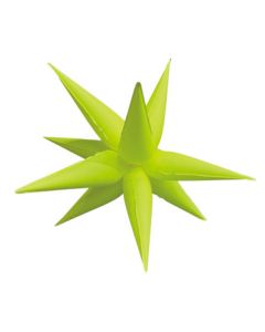 STARBURST JUMBO NEON YELLOW 60" (MULTI-BALLOON)(PKG)