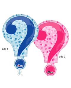 LRG SHP BABY GENDER REVEAL 28" (PKG)