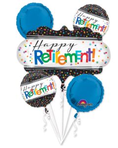 BOUQUET HAPPY RETIREMENT BANNER (PKG)