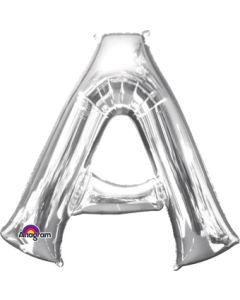 LRG SHP LETTER A SILVER ANAGRAM 37" (PKG)
