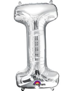 LRG SHP LETTER I SILVER ANAGRAM 32" (PKG)