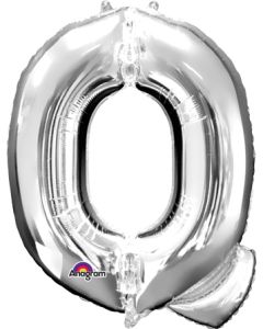 LRG SHP LETTER Q SILVER ANAGRAM 32" (PKG)