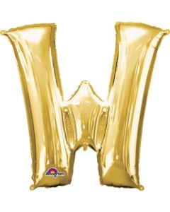 LRG SHP LETTER W GOLD ANAGRAM 33" (PKG)