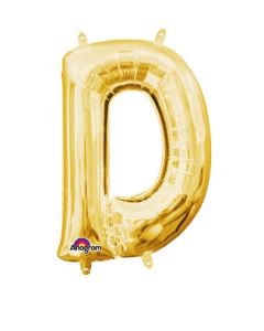 MIN SHP LETTER D GOLD ANAGRAM CONSUMER INFLATED (PKG)