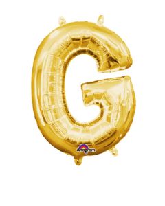 MIN SHP LETTER G GOLD ANAGRAM CONSUMER INFLATED (PKG)
