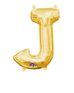 MIN SHP LETTER J GOLD ANAGRAM CONSUMER INFLATED (PKG)