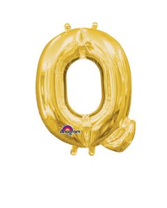 MIN SHP LETTER Q GOLD ANAGRAM CONSUMER INFLATED (PKG)