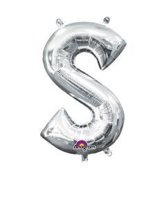 MIN SHP LETTER S SILVER ANAGRAM CONSUMER INFLATED (PKG)