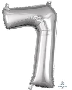 MIN SHP NUMBER 7 SILVER ANAGRAM CONSUMER INFLATED (PKG)sale