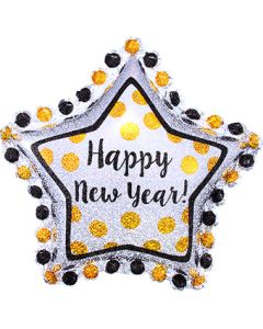 LRG SHP STAR HAPPY NEW YEAR 30" (HOLO)(PKG)(D) sale