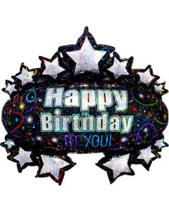 LRG SHP HB TO YOU BRILLIANT MARQUEE 31" (HOLO)(PKG)