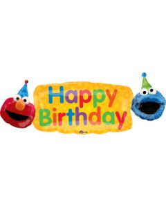 LRG SHP HB SESAME STREET ELMO & COOKIE 42" (PKG)