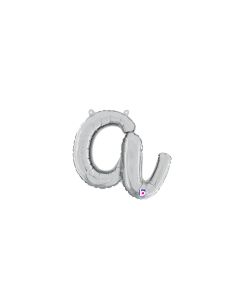 MIN SHP LETTER SCRIPT A SILVER MEGALOON JR.(VALVED)(14")(PKG