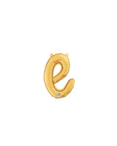 MIN SHP LETTER SCRIPT E GOLD MEGALOON JR.(VALVED)(14")(PKG)