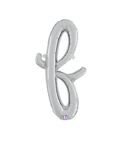 MIN SHP LETTER SCRIPT F SILVER MEGALOON JR.(VALVED)(24")(PKG