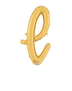 MIN SHP LETTER SCRIPT L GOLD MEGALOON JR.(VALVED)(24")(PKG)