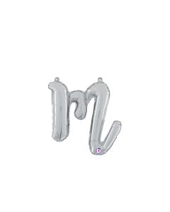 MIN SHP LETTER SCRIPT M SILVER MEGALOON JR.(VALVED)(14")(PKG
