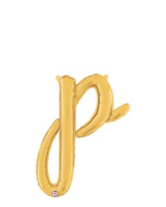 MIN SHP LETTER SCRIPT P GOLD MEGALOON JR.(VALVED)(24")(PKG)