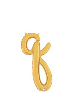 MIN SHP LETTER SCRIPT Q GOLD MEGALOON JR.(VALVED)(24")(PKG)