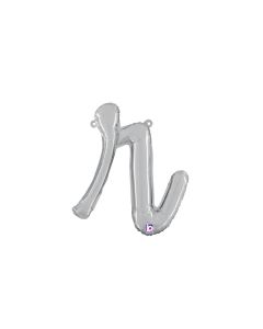 MIN SHP LETTER SCRIPT R SILVER MEGALOON JR.(VALVED)(14")(PKG