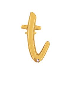 MIN SHP LETTER SCRIPT T GOLD MEGALOON JR.(VALVED)(24")(PKG)