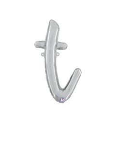 MIN SHP LETTER SCRIPT T SILVER MEGALOON JR(VALVED)(24")(PKG)